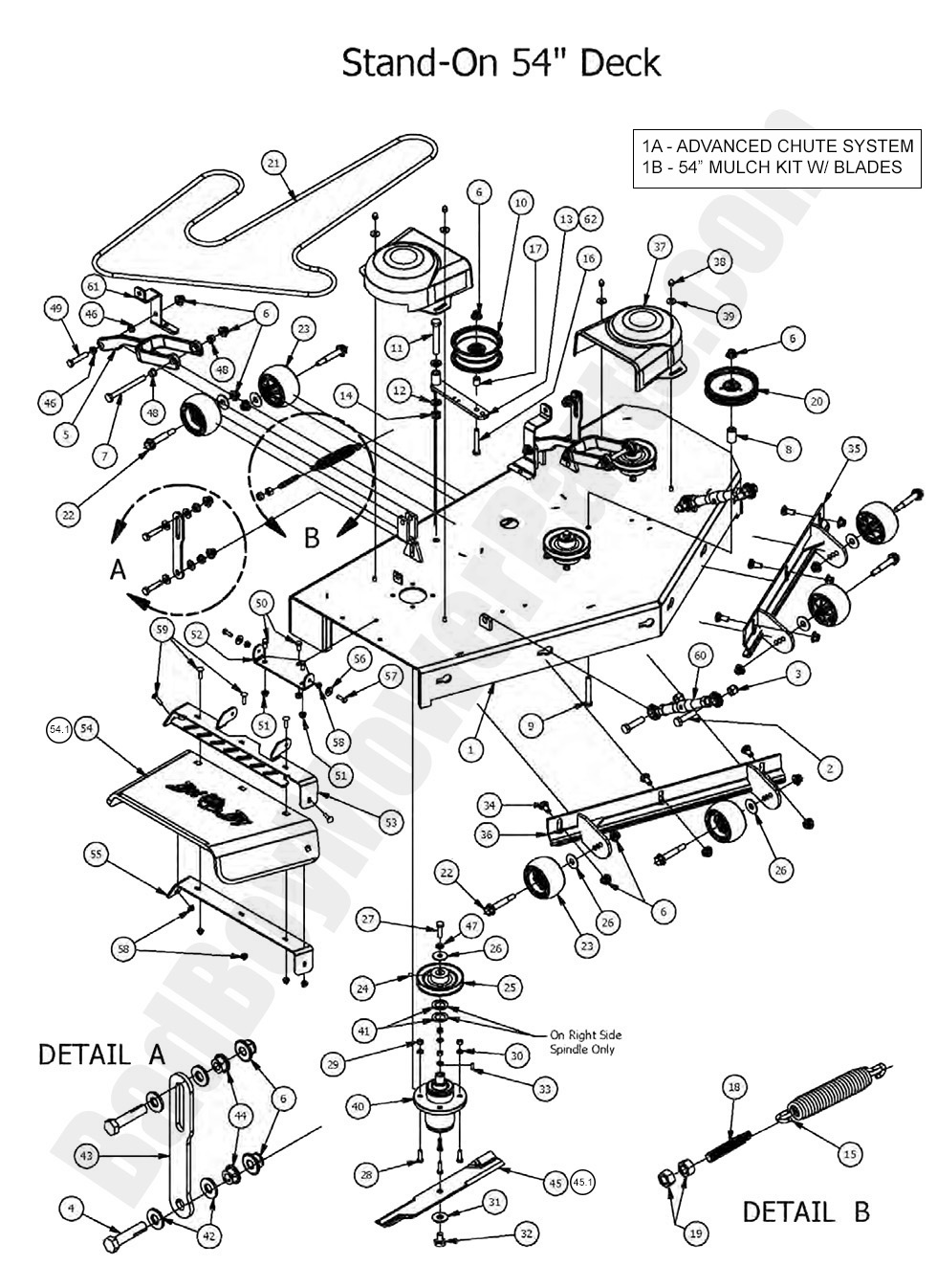 2017 Stand-On - 54" Deck Assembly